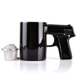 Gun-Inspired Ceramic Coffee Mug for Men