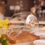 12oz Double Walled Glass Coffee Mugs (2-Pack)