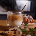 12oz Double Walled Glass Coffee Mugs (2-Pack)
