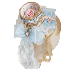 Blue Lolita Tea Cup Hat for Halloween Fun