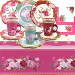 Floral Disposable Tea Party Set for All Ages