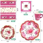 Floral Disposable Tea Party Set for All Ages