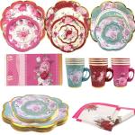 Floral Disposable Tea Party Set for All Ages