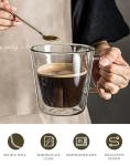 Set of 6 Heat Resistant Double Wall Coffee Mugs