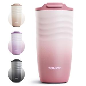 16 oz Insulated Travel Coffee Mug - Rose