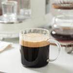 KEMORELA 18 Oz Clear Glass Coffee Mugs - Set of 2