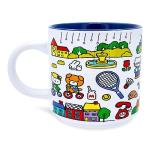 Hello Kitty Red Map Coffee Mug - 370ml