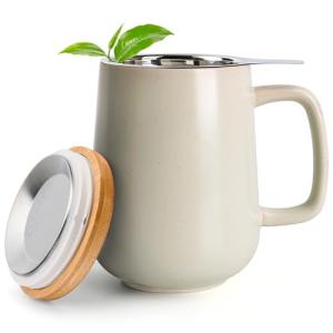 Lemuro Infuser Tea Mug with Lid, 17 oz
