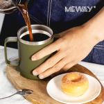 12oz Insulated Travel Mug with Handle - Army Green