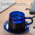 Glass Coffee Mugs, Wide Mouth Coffee Cups Glass Mugs Clear Glass Coffee Mug with Handle for Latte Cappuccino Hot Chocolate Tea and Juice