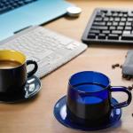 Glass Coffee Mugs, Wide Mouth Coffee Cups Glass Mugs Clear Glass Coffee Mug with Handle for Latte Cappuccino Hot Chocolate Tea and Juice