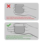 TEANAGOO Japanese Tea Cups, Chinese Tea Cup, 7.2Oz / 205 Ml, Ceramic Tea Cups for Adults, Ceramic Cups no Handles, Japanese Cups, Matcha Cup, Lt.Green, 4 Pcs/Box, H8