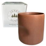 Jenry Home Handleless Ceramic Mug, Hand-Painted, 11 oz, Set of 1, Soft Brown, JH001