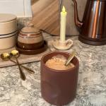 Jenry Home Handleless Ceramic Mug, Hand-Painted, 11 oz, Set of 1, Soft Brown, JH001