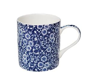 123Arts Ceramic Coffee Mug Retro Blue and White Teacup Water Cup Milk Cup
