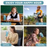 FLIFQI 20oz Tumbler with Lid Double Wall Vacuum Insulated Travel Coffee Mug Stainless Steel Thermal Cup Powder Coated Sturdy Coffee Tumbler for Hot and Cold Beverage (Glacier blue,1)