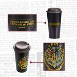 Paladone Hogwarts Crest Plastic Travel Mug - Officially Licensed Harry Potter Merchandise