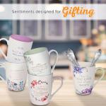 Christian Art Gifts Ceramic Encouraging Coffee and Tea Mug for Women: Made Everything Beautiful - Ecclesiastes 3:11 Inspiration Bible Verse for Hot and Cold Beverages, White and Sage Green, 12 oz.