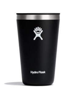 Hydro Flask All Around Tumbler Press-In Lid, Insulated Travel Mug, Stainless Steel Coffee Cup 16 Oz Black