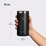 Hydro Flask Travel Coffee Cup – Insulated Stainless Steel, Non-Spill, Leak Proof to-Go Tumbler 16 Oz Trillium Pink