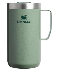 Stanley Everyday Camp Mug 24oz | Drink Through Lid | Cup for Coffee, Tea and Drinks | Insulated Stainless Steel Coffee Mug | BPA-Free | Hammertone Green