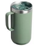 Stanley Everyday Camp Mug 24oz | Drink Through Lid | Cup for Coffee, Tea and Drinks | Insulated Stainless Steel Coffee Mug | BPA-Free | Hammertone Green