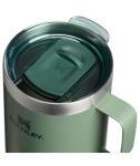 Stanley Everyday Camp Mug 24oz | Drink Through Lid | Cup for Coffee, Tea and Drinks | Insulated Stainless Steel Coffee Mug | BPA-Free | Hammertone Green