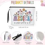 Havawish 3 Pcs Medical Assistant Week Gifts Medical Makeup Cosmetic Bag 11 oz Coffee Mug and Appreciation Keychain Pharmacy Week Gifts for Women Nurse Doctors Assistant