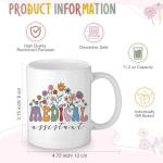 Havawish 3 Pcs Medical Assistant Week Gifts Medical Makeup Cosmetic Bag 11 oz Coffee Mug and Appreciation Keychain Pharmacy Week Gifts for Women Nurse Doctors Assistant