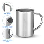 luvtree 400ml Insulated 304 Stainless Steel Coffee Mug, Double-Wall Vacuum Travel Tumbler, Shatterproof for Camping, Office, and Outdoor - Durable, Perfect for Hot and Cold Drinks.