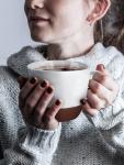 DOWAN Large Coffee Mugs Set of 4, 18 oz Ceramic Coffee Cups with Big Handle for Latte, Tea, Cappuccino, Unique Design Housewarming Gift for Men and Women, Glaze with Specks