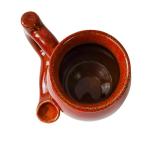 Wake and Bake Coffee Mug Novelty Glazed Ceramic Coffee Pot Shaped Cup with Ergonomic Handle Dishwasher Microwave Safe Fathers Day Halloween Christmas Gifts for Coffee Lovers (with Filters) (red)