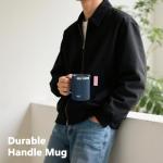 TILUCK 12 oz Insulated Coffee Mug with Lid,Stainless Steel Travel Mug Cup with Handle for Hot or Cold Drinks(DarkBlue, 12oz)