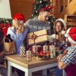 RimCereal 6 Pcs Christmas Glass Cups with Bamboo Lids and Straws 16 oz Gingerbread Candy Cane Snowflake Iced Coffee Mugs Bulk Holiday Glass Tumblers Christmas Stuff for Women Men Party Office Gifts