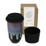 NOVA CERAMICS Coffee Tumbler – Travel Mug - On the Go Coffee Mug – Microwave & Dishwasher Safe Green Coffee Tumbler - Gifts For Women Men Him Her – 16oz – Monsoon