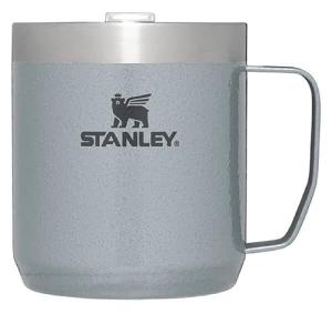 Stanley Stay-Hot Camp Mug 12 oz | Press Fit Drink Through Lid | Cup for Coffee, Tea and Drinks | Insulated Stainless Steel Coffee Mug | BPA-Free | Hammertone Silver