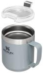Stanley Stay-Hot Camp Mug 12 oz | Press Fit Drink Through Lid | Cup for Coffee, Tea and Drinks | Insulated Stainless Steel Coffee Mug | BPA-Free | Hammertone Silver