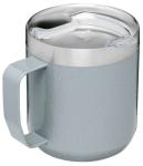 Stanley Stay-Hot Camp Mug 12 oz | Press Fit Drink Through Lid | Cup for Coffee, Tea and Drinks | Insulated Stainless Steel Coffee Mug | BPA-Free | Hammertone Silver