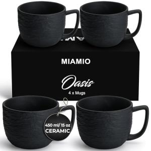 MIAMIO Oasis Collection - Set of 4 Coffee Mugs
