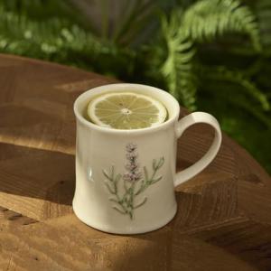 Elegant Sage Botanical Ceramic Mug - 12oz