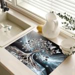 Butterfly Design Stove Top Cover and Mat