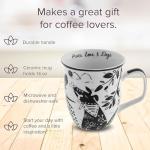 Black and White Celestial Boho Coffee Mug