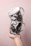 Black and White Celestial Boho Coffee Mug