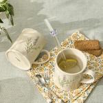 Elegant Sage Botanical Ceramic Mug - 12oz