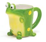 Burton Frog Green Porcelain Coffee Mug, 10 oz