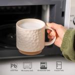 Stackable Ceramic Coffee Mug Set of 4