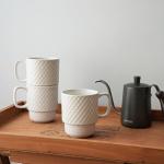 Bosmarlin Stackable Ceramic Coffee Mugs Set of 6