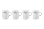 Le Creuset Set of 4 White Mugs