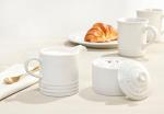 Le Creuset Set of 4 White Mugs