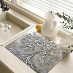 Decorative Tree of Life Stove Top Cover Mat